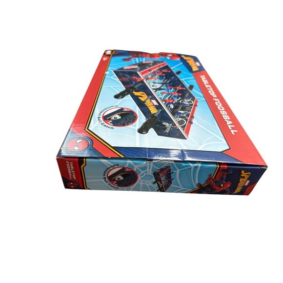 Marvel Spiderman Tabletop Foosball Game Red/Blue Design Age 3+ Arcade Action Toy - Picture 4 of 4